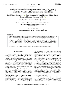 Digitalna vsebina dCOBISS (Study of thermal decomposition of (Ba[sub](0.7)Ca[sub](0.3))TiO[sub]3 and Ba(Zr[sub](0.2)Ti[sub](0.8))O[sub]3 xerogels and thin films [Elektronski vir] / Sabi William Konsago ... [et al.])