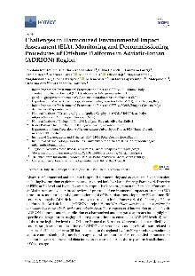 Digitalna vsebina dCOBISS (Challenges in harmonized environmental impact assessment (EIA), monitoring and decommissioning procedures of offshore platforms in Adriatic-Ionian (ADRION) region [Elektronski vir])