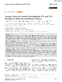 Digitalna vsebina dCOBISS (Isotopic values of prenatal development [Elektronski vir] : [delta][sup](13)C and [delta][sup](15)N variation in early-formed human tissues / Tamara Leskovar ... [et al.])