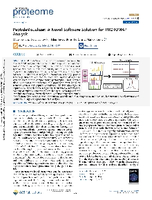 Digitalna vsebina dCOBISS (PeptideVisualizer [Elektronski vir] : a novel software solution for PROTOMAP analysis / Matej Kolarič ... [et al.])