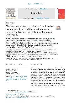 Digitalna vsebina dCOBISS (Element concentration, stable and radioactive isotope data from multiple environmental matrices in two mid-sized Central-European river basins [Elektronski vir] / Máté Krisztián Kardos ... [et al.])