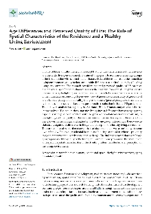Digitalna vsebina dCOBISS (Age Differences and Perceived Quality of Life [Elektronski vir] : the role of spatial characteristics of the residence and a healthy living environment / Živa Kristl and Bojan Grum)