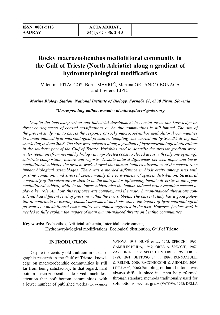 Digitalna vsebina dCOBISS (Rocky macrozoobenthos mediolittoral community in the Gulf of Trieste (North Adriatic) along a gradient of hydromorphological modifications)