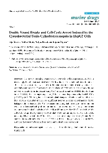 Digitalna vsebina dCOBISS (Double strand breaks and cell-cycle arrest induced by the cyanobacterial toxin cylindrospermopsin in HepG2 cells [Elektronski vir])