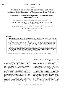 Digitalna vsebina dCOBISS (Chemical composition of natural sea salt from the Sečovlje salina (Gulf of Trieste, northern Adriatic))