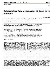 Digitalna vsebina dCOBISS (Subdued surface expression of deep cave collapse / Matej Lipar ... [et al.])