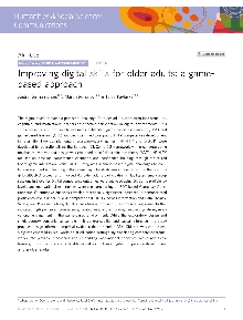 Digitalna vsebina dCOBISS (Improving digital skills for older adults [Elektronski vir] : a game-based approach / Andrej Jerman Blažič, Martin Mihajlov & Tanja Pavleska)