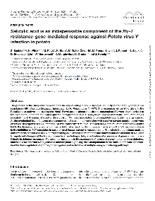 Digitalna vsebina dCOBISS (Salicylic acid is an indispensable component of the Ny-1 resistance-gene-mediated response against Potato virus Y infection in potato)