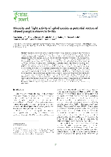 Digitalna vsebina dCOBISS (Diversity and flight activity of aphid species as potential vectors of oilseed pumpkin viruses in Serbia)