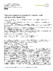 Digitalna vsebina dCOBISS (Temperature dependence of planktonic metabolism in the subtropical North Atlantic Ocean)