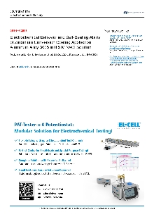 Digitalna vsebina dCOBISS (Electrochemical behavior and self-sealing ability of zirconium conversion coating applied on aluminum alloy 3005 in 0.5 M NaCl solution [Elektronski vir] / Gavrilo Šekularac and Ingrid Milošev)