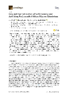 Digitalna vsebina dCOBISS (Easy and fast fabrication of self-cleaning and anti-icing perfluoroalkyl silane film on aluminium [Elektronski vir] / Peter Rodič ... [et al.])