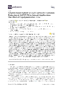 Digitalna vsebina dCOBISS (Acrylate-based hybrid sol-gel coating for corrosion protection of AA7075-T6 in aircraft applications [Elektronski vir] : the effect of copolymerization time / Peter Rodič ... [et al.])