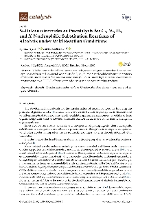 Digitalna vsebina dCOBISS (Article N-halosuccinimides as precatalysts for C-, N-, O-, and X-nucleophilic substitution reactions of alcohols under mild reaction conditions [Elektronski vir] / Njomza Ajvazi and Stojan Stavber)