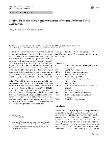 Digitalna vsebina dCOBISS (Digital PCR for direct quantification of viruses without DNA extraction)