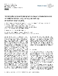 Digitalna vsebina dCOBISS (Modeling the ocean and atmosphere during an extreme bora event in northern Adriatic using one-way and two-way atmosphere-ocean coupling)