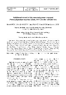 Digitalna vsebina dCOBISS (Additional record of the non-indigenous copepod Pseudodiaptomus marinus (Sato, 1913) in the Adriatic Sea)