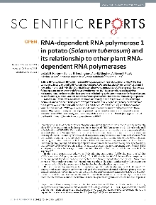 Digitalna vsebina dCOBISS (RNA-dependent RNA polymerase 1 in potato (Solanum tuberosum) and its relationship to other plant RNA-dependent RNA polymerases [Elektronski vir])