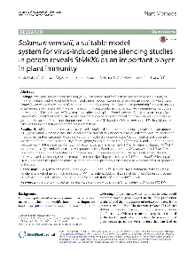 Digitalna vsebina dCOBISS (Solanum venturii, a suitable model system for virus-induced gene silencing studies in potato reveals StMKK6 as an important player in plant immunity [Elektronski vir])