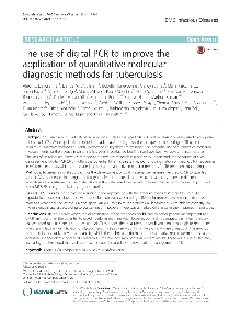 Digitalna vsebina dCOBISS (The use of digital PCR to improve the application of quantitative molecular diagnostic methods for tuberculosis [Elektronski vir])