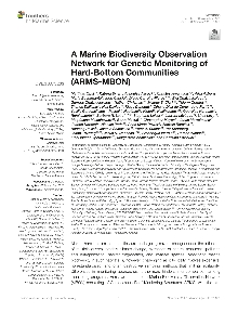 Digitalna vsebina dCOBISS (A marine biodiversity observation network for genetic monitoring of hard-bottom communities (ARMS-MBON) [Elektronski vir] / Matthias Obst ... [et al.])