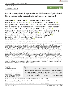 Digitalna vsebina dCOBISS (A critical analysis of the potential for EU Common Agricultural Policy measures to support wild pollinators on farmland)