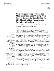 Digitalna vsebina dCOBISS (Non-indigenous species in the Mediterranean Sea [Elektronski vir] : turning from pest to source by developing the 8Rs model, a new paradigm in pollution mitigation)