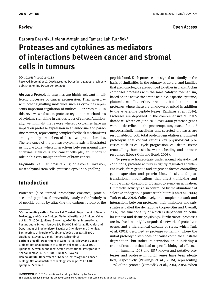 Digitalna vsebina dCOBISS (Proteases and cytokines as mediators of interactions between cancer and stromal cells in tumours)