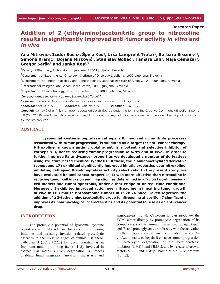 Digitalna vsebina dCOBISS (Addition of 2-(ethylamino)acetonitrile group to nitroxoline results in significantly improved anti-tumor activity in vitro and in vivo [Elektronski vir])