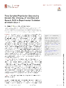 Digitalna vsebina dCOBISS (Time-sampled population sequencing reveals the interplay of selection and genetic drift in experimental evolution of Potato virus Y)