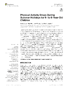 Digitalna vsebina dCOBISS (Physical activity drops during summer holidays for 6- to 9-year-old children [Elektronski vir])