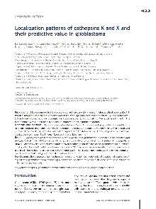 Digitalna vsebina dCOBISS (Localization patterns of cathepsins K and X and their predictive value in glioblastoma)