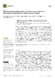 Digitalna vsebina dCOBISS (First restoration experiment for Gongolaria barbata in Slovenian coastal waters [Elektronski vir] : What can go wrong?)