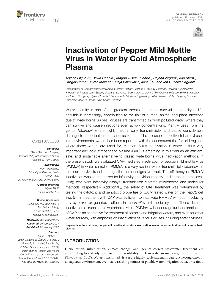 Digitalna vsebina dCOBISS (Inactivation of pepper mild mottle virus in water by cold atmospheric plasma [Elektronski vir])