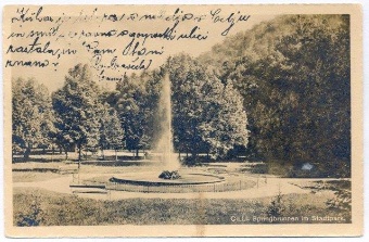 Digitalna vsebina dCOBISS (Cilli [Slikovno gradivo] : Springbrunnen im Stadtpark)