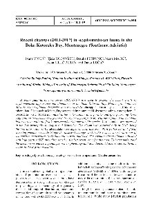 Digitalna vsebina dCOBISS (Recent changes (2013-2017) in scyphomedusan fauna in the Boka Kotorska Bay, Montenegro (Southeast Adriatic))