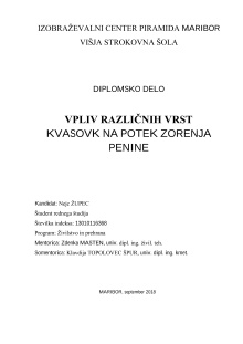 Digitalna vsebina dCOBISS (Vpliv različnih vrst kvasovk na potek zorenja penine : diplomsko delo)