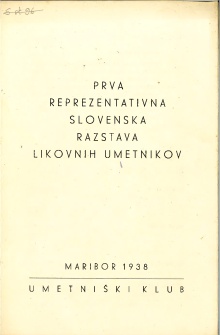 Digitalna vsebina dCOBISS (Prva reprezentativna slovenska razstava likovnih umetnikov)