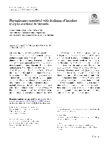 Digitalna vsebina dCOBISS (Phytoplasmas associated with declining of hazelnut (Corylus avellana) in Slovenia)