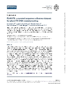 Digitalna vsebina dCOBISS (PLANiTS [Elektronski vir] : a curated sequence reference dataset for plant ITS DNA metabarcoding [Elektronski vir])