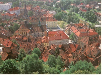 Digitalna vsebina dCOBISS (Ljubljana [Slikovno gradivo] : pogled z gradu na stari del mesta in Šentjakobsko cerkev)