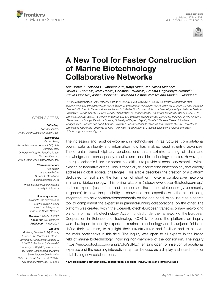 Digitalna vsebina dCOBISS (A new tool for faster construction of marine biotechnology collaborative networks [Elektronski vir])