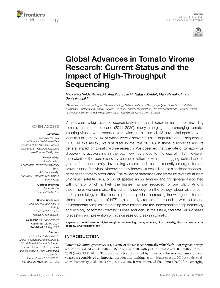 Digitalna vsebina dCOBISS (Global advances in tomato virome research : current status and the impact of high-throughput sequencing [Elektronski vir])