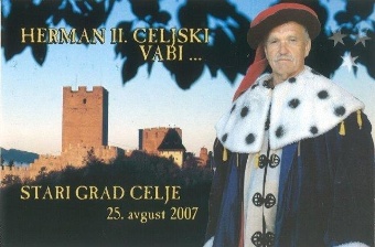 Digitalna vsebina dCOBISS (Herman II. Celjski vabi --- [Slikovno gradivo] : Stari grad Celje, 25. avgust 2007)