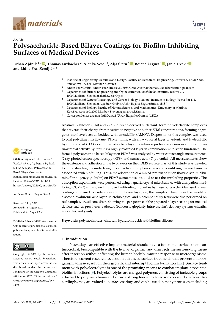 Digitalna vsebina dCOBISS (Polysaccharide-based bilayer coatings for biofilm-inhibiting surfaces of medical devices [Elektronski vir])