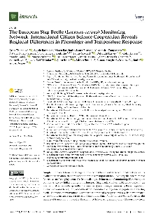 Digitalna vsebina dCOBISS (The European stag beetle (Lucanus cervus) Monitoring network: international citizen science cooperation reveals regional differences in phenology and temperature response [Elektronski vir])