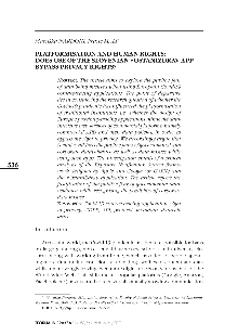 Digitalna vsebina dCOBISS (Platformisation and human rights : does use of the Slovenian #OstaniZdrav app bypass privacy rights?)