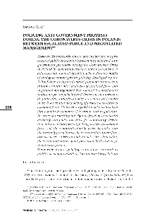 Digitalna vsebina dCOBISS (Policing anti-government protests during the coronavirus crisis in Poland : between escalated force and negotiated management)