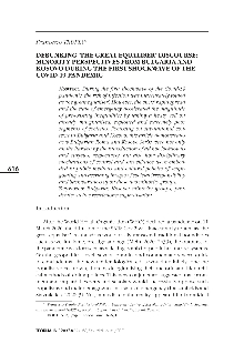 Digitalna vsebina dCOBISS (Debunking 'the great equaliser' discourse : minority perspectives from Bulgaria and Kosovo during the first shockwave of the Covid-19 pandemic)