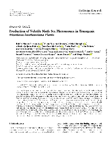 Digitalna vsebina dCOBISS (Production of volatile moth sex pheromones in transgenic Nicotiana benthamiana plants [Elektronski vir])